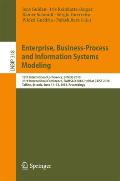 Enterprise, Business-Process and Information Systems Modeling: 19th International Conference, Bpmds 2018, 23rd International Conference, Emmsad 2018,