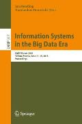 Information Systems in the Big Data Era: Caise Forum 2018, Tallinn, Estonia, June 11-15, 2018, Proceedings