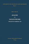 Analysis Und Zahlentheorie: Vorlesung Hamburg 1920