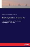 Galesburg Sketches - Specimen Bits: a few of Galesburg's contributions to contemporary literature