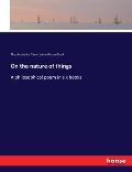 On the nature of things: A philosophical poem in six books