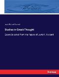 Studies in Greek Thought: Essays Selected from the Papers of Lewis R. Packard