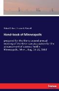 Hand-book of Minneapolis: prepared for the thirty-second annual meeting of the American association for the advancement of science, held in Minn