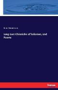 Long-Lost Chronicles of Solomon, and Poems
