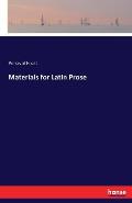 Materials for Latin Prose