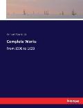 Complete Works: From 1598 to 1628