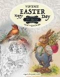 VINTAGE EASTER Classical coloring books for adults. Grayscale coloring books for adults: Realistic greyscale coloring books for adults