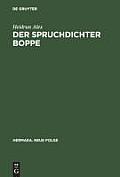Der Spruchdichter Boppe: Edition - ?bersetzung - Kommentar