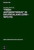 Fr?h-Antisemitismus in Deutschland (1789 - 1871/72)
