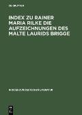 Index Zu Rainer Maria Rilke Die Aufzeichnungen Des Malte Laurids Brigge