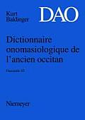 Dictionnaire Onomasiologique de L'Ancien Occitan (DAO). Fascicule 10