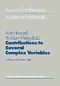 Contributions to Several Complex Variables: In Honour of Wilhelm Stoll