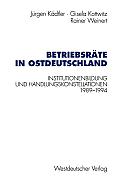 Betriebsr?te in Ostdeutschland: Institutionenbildung Und Handlungskonstellationen 1989-1994