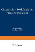 Citizenship - Soziologie Der Staatsb?rgerschaft