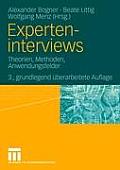 Experteninterviews: Theorien, Methoden, Anwendungsfelder