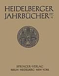Heidelberger Jahrb?cher