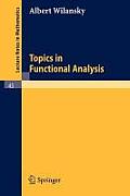 Topics in Functional Analysis