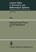 Optimal Control Theory and Its Applications: Proceedings of the Fourteenth Biennial Seminar of the Canadian Mathematical Congress University of Wester