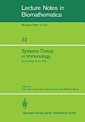 Systems Theory in Immunology: Proceedings of the Working Conference, Held in Rome, May 1978