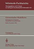 Geometrisches Modellieren: Fachtagung Der GI Und Der Technischen Universit?t Berlin Berlin, 24.-26. November 1982