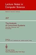 The Analysis of Concurrent Systems: Cambridge, September 12-16, 1983. Proceedings