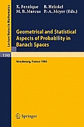Geometrical and Statistical Aspects of Probability in Banach Spaces: Actes Des Journees Smf de Calcul Des Probabilites Dans Les Espaces de Banach, Org