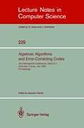 Algebraic Algorithms and Error-Correcting Codes: 3rd International Conference, Aaecc-3, Grenoble, France, July 15-19, 1985. Proceedings