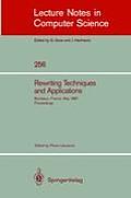 Rewriting Techniques and Applications: Bordeaux, France, May 25-27, 1987. Proceedings