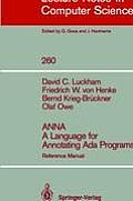 Anna a Language for Annotating ADA Programs: Reference Manual