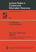 Stochastic Differential Systems: Proceedings of the Ifip-Wg 7/1 Working Conference Eisenach, Gdr, April 6-13, 1986
