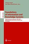 Foundations of Information and Knowledge Systems: Third International Symposium, Foiks 2004, Wilhelminenburg Castle, Austria, February 17-20, 2004, Pr