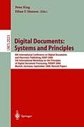 Digital Documents: Systems and Principles: 8th International Conference on Digital Documents and Electronic Publishing, DDEP 2000, 5th International W