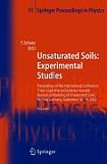 Unsaturated Soils: Experimental Studies: Proceedings of the International Conference from Experimental Evidence Towards Numerical Modeling of Unsatura