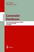 Constraint Databases and Applications: First International Symposium, Cdb 2004, Paris, France, June 12-13, 2004, Proceedings