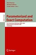 Parameterized and Exact Computation: First International Workshop, IWPEC 2004, Bergen, Norway, September 14-17, 2004, Proceedings