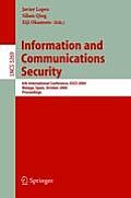 Information and Communications Security: 6th International Conference, Icics 2004, Malaga, Spain, October 27-29, 2004. Proceedings