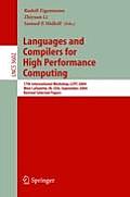 Languages and Compilers for High Performance Computing: 17th International Workshop, Lcpc 2004, West Lafayette, In, Usa, September 22-24, 2004, Revise