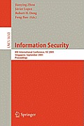 Information Security: 8th International Conference, Isc 2005, Singapore, September 20-23, 2005, Proceedings