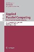 Applied Parallel Computing: State of the Art in Scientific Computing