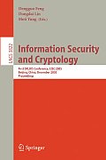 Information Security and Cryptology: First Sklois Conference, CISC 2005, Beijing, China, December 15-17, 2005, Proceedings