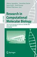 Research in Computational Molecular Biology: 10th Annual International Conference, Recomb 2006, Venice, Italy, April 2-5, 2006, Proceedings