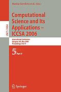 Computational Science and Its Applications - Iccsa 2006: International Conference, Glasgow, Uk, May 8-11, 2006, Proceedings, Part V