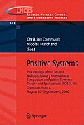 Positive Systems: Proceedings of the Second Multidisciplinary International Symposium on Positive Systems: Theory and Applications (Post