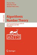 Algorithmic Number Theory: 7th International Symposium, Ants-VII, Berlin, Germany, July 23-28, 2006, Proceedings