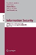 Information Security: 9th International Conference; Isc 2006, Samos Island, Greece, August 30 - September 2, 2006, Proceedings