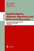 Applied Algebra, Algebraic Algorithms and Error-Correcting Codes: 15th International Symposium, Aaecc-15, Toulouse, France, May 12-16, 2003, Proceedin