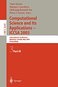 Computational Science and Its Applications - Iccsa 2003: International Conference, Montreal, Canada, May 18-21, 2003, Proceedings, Part III