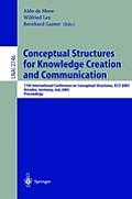 Conceptual Structures for Knowledge Creation and Communication: 11th International Conference on Conceptual Structures, Iccs 2003, Dresden, Germany, J