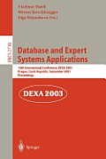 Database and Expert Systems Applications: 14th International Conference, Dexa 2003, Prague, Czech Republic, September 1-5, 2003, Proceedings