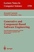 Generative and Component-Based Software Engineering: First International Symposium, Gcse'99, Erfurt, Germany, September 28-30, 1999. Revised Papers